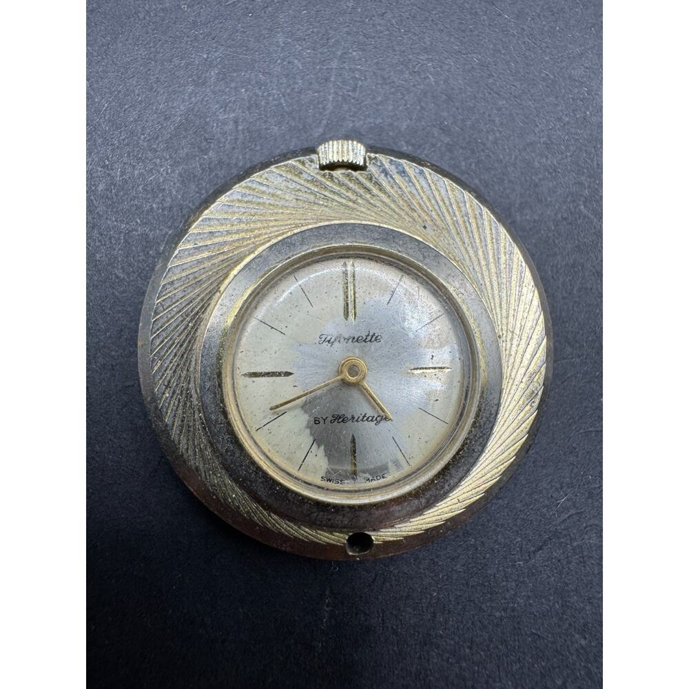 Vintage Juliette by Heritage Swiss Made Ladies Mechanical Pendant Necklace Watch